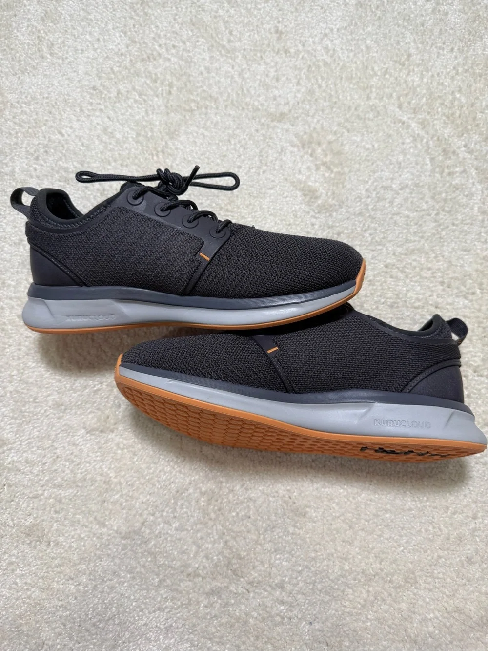 KURU ATOM Waterproof Sneaker Tennis Shoes Smoke Gray Apricot Women’s Size 8